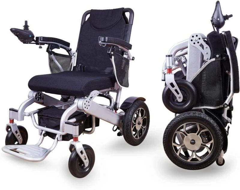 WX14 Electric Wheelchair for Adults - 25 Miles Long Range w/Dual Airline Approved Battery - Foldable Motorized Wheelchair- All Terrain Foldable Portable Power Wheelchair for Seniors (Silver) WX14 Electric Wheelchair for Adults - 25 Miles Long Range w/Dual Airline Approved Battery - Foldable Motorized Wheelchair- All Terrain Foldable Portable Power Wheelchair for Seniors (Silver)