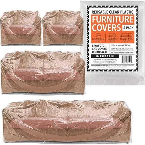 durable clear furniture covers