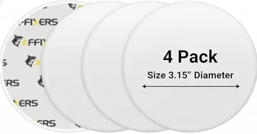 AFFIXERS Door Stoppers – Wall Bumpers 3.1 Large (4)