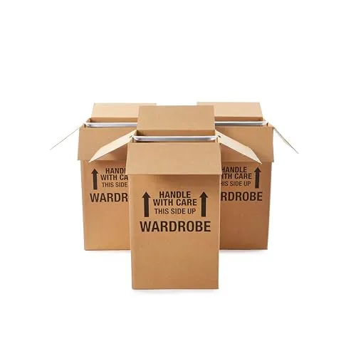 Amazon Basics Wardrobe Moving Boxes (3-Pack)