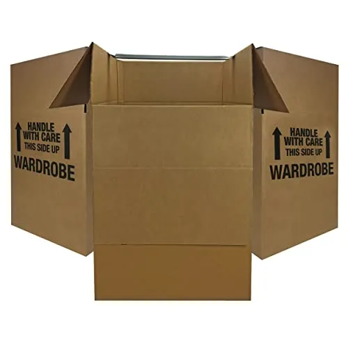UBOXES Wardrobe Moving Boxes with Hanger (3-Pack)