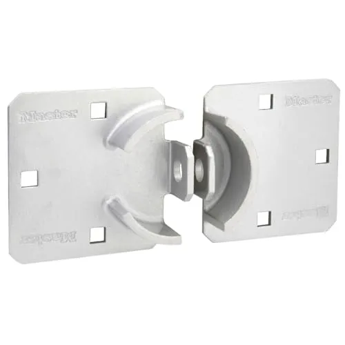 Master Lock Chrome Hasp Lock Heavy-Duty Hidden Shackle Lock