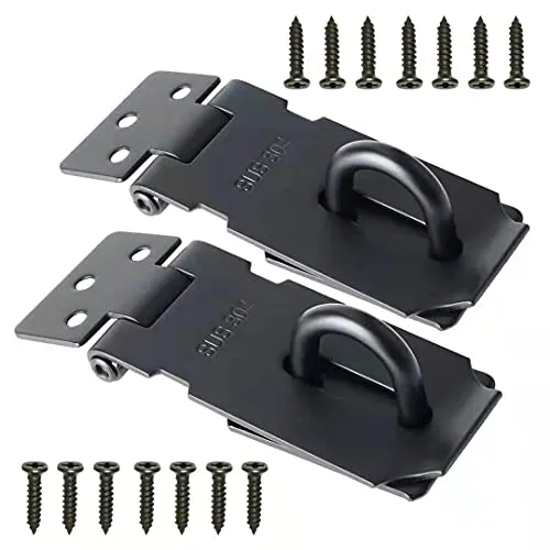 2 Pack Stainless Steel Gate Latch Locks with Screws