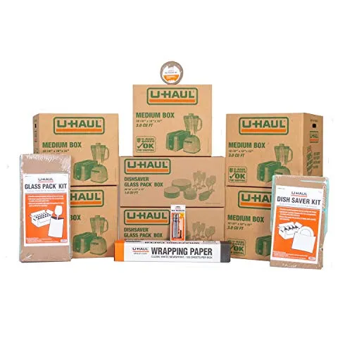 U-Haul Kitchen Moving Kit with Packing Supplies