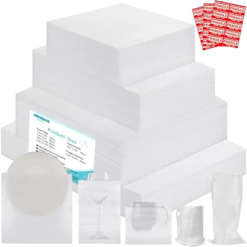 320 Pcs Moving Packaging Supplies with Foam Pouches