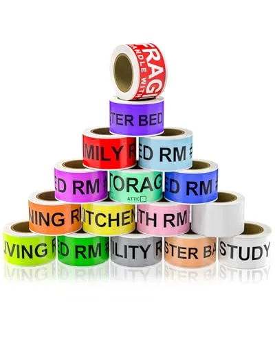 960 Count Moving Labels with Color-Coded Pack