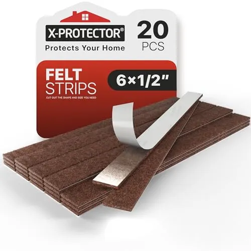 X-Protector Felt Furniture Pads with Adhesive (20)