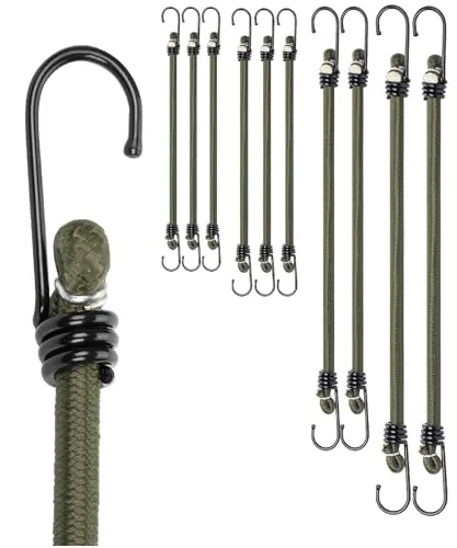 UNCO Bungee Cords with Hooks (10 Pack)