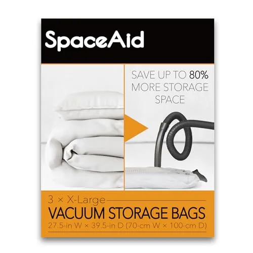 SpaceAid Jumbo Vacuum Storage Bags (X-Large 3 Pack)