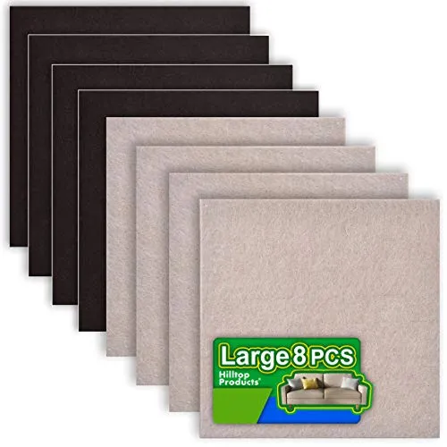 8-Pack Self-Adhesive Felt Pads for Furniture Protection