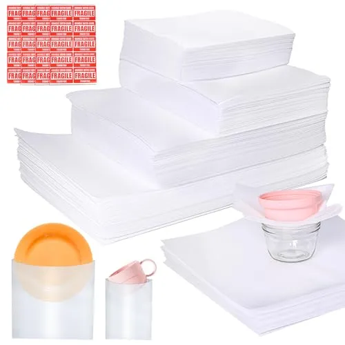 540Pcs Dish Packing Supplies with Cushion Foam Wrap (4 Sizes)