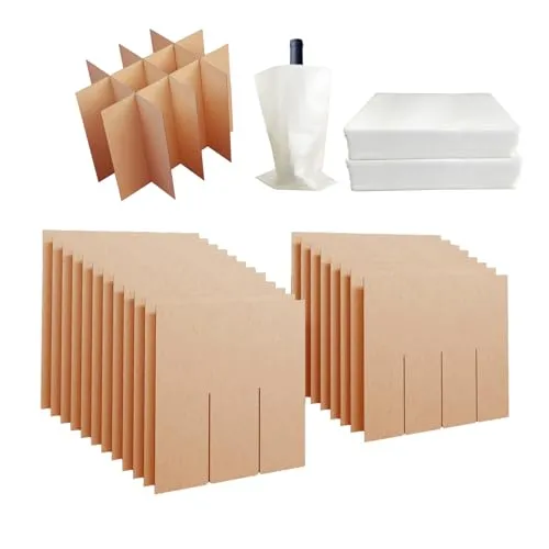 IRWORHDR 4 Sets Dish Packing Kit with Foam Pouches