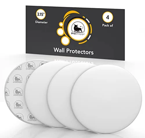 Door Stoppers 4-Pack — Adhesive Wall Protectors White