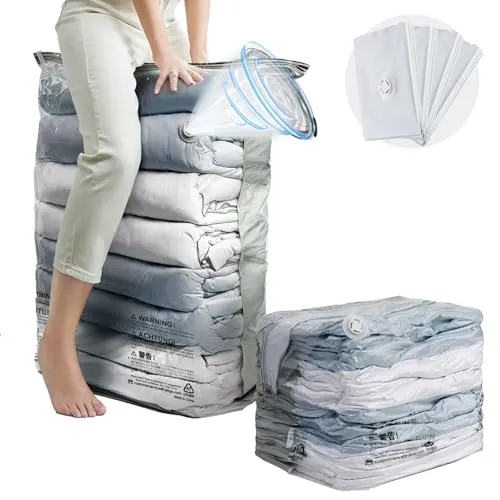 TAILI Vacuum Storage Bags 4 Pack Jumbo Cube