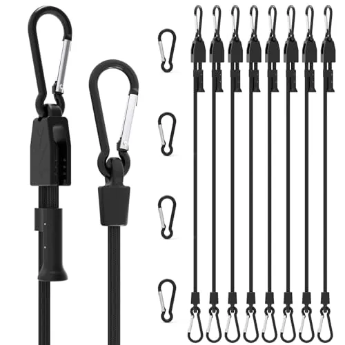 Joneaz 8 Pcs Bungee Cords with Hooks (48)