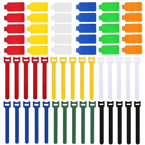TOPNI Cable Labels & Cord Organizer Kit (60 Pack)