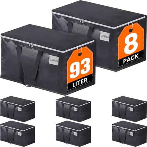 Fabspace 93L Heavy-Duty Moving Bags (8-pack)