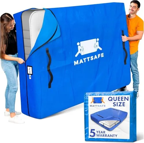 Nordic Elk Mattress Bag - Queen Moving Cover with Handles