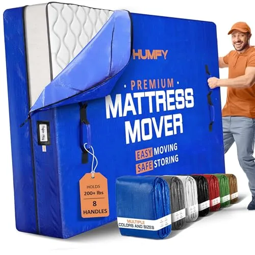 Queen Mattress Moving Bag with 8 Handles