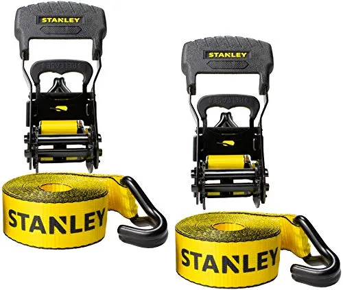 STANLEY 1.5 Ratchet Tie Downs 2 Pack