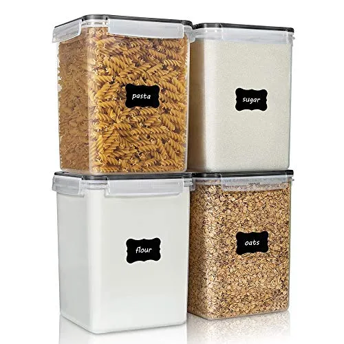 Vtopmart 4-Piece Large Airtight Food Storage Canisters