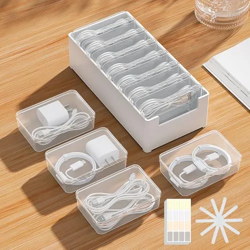 Cable Storage Box with Straps & Labels (7 Cases)