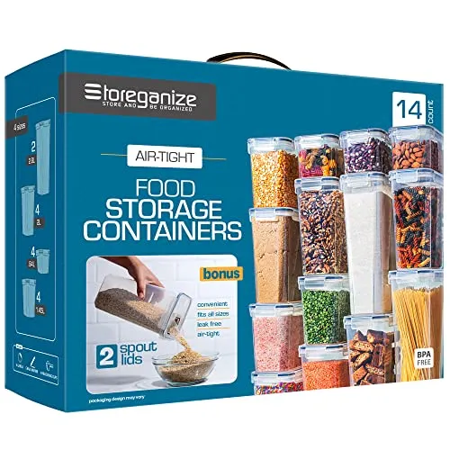 14-Piece Airtight Food Storage Containers Set with Lids
