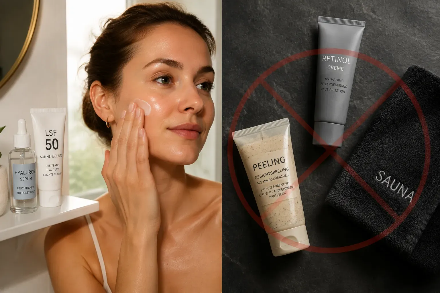 Welche Produkte sollte man nach einem HydraFacial vermeiden?