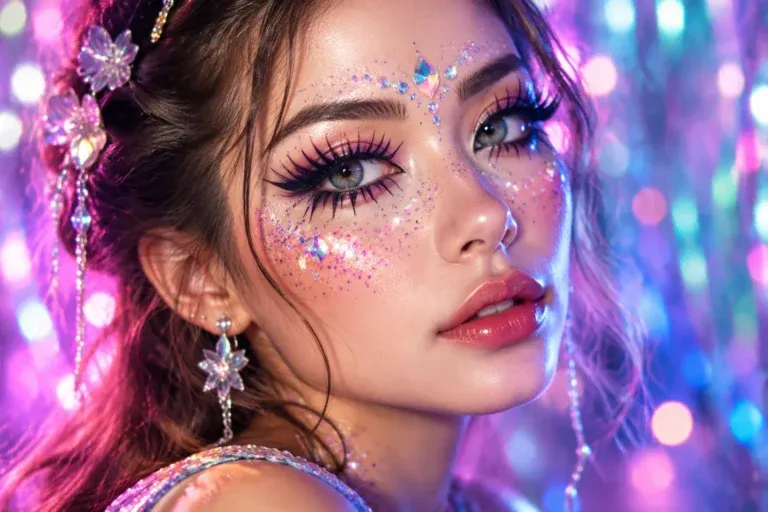 Anime Lashes und Festival-Wimpernlooks