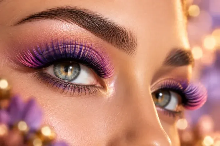 Bunte und Ombré-Lash Extensions