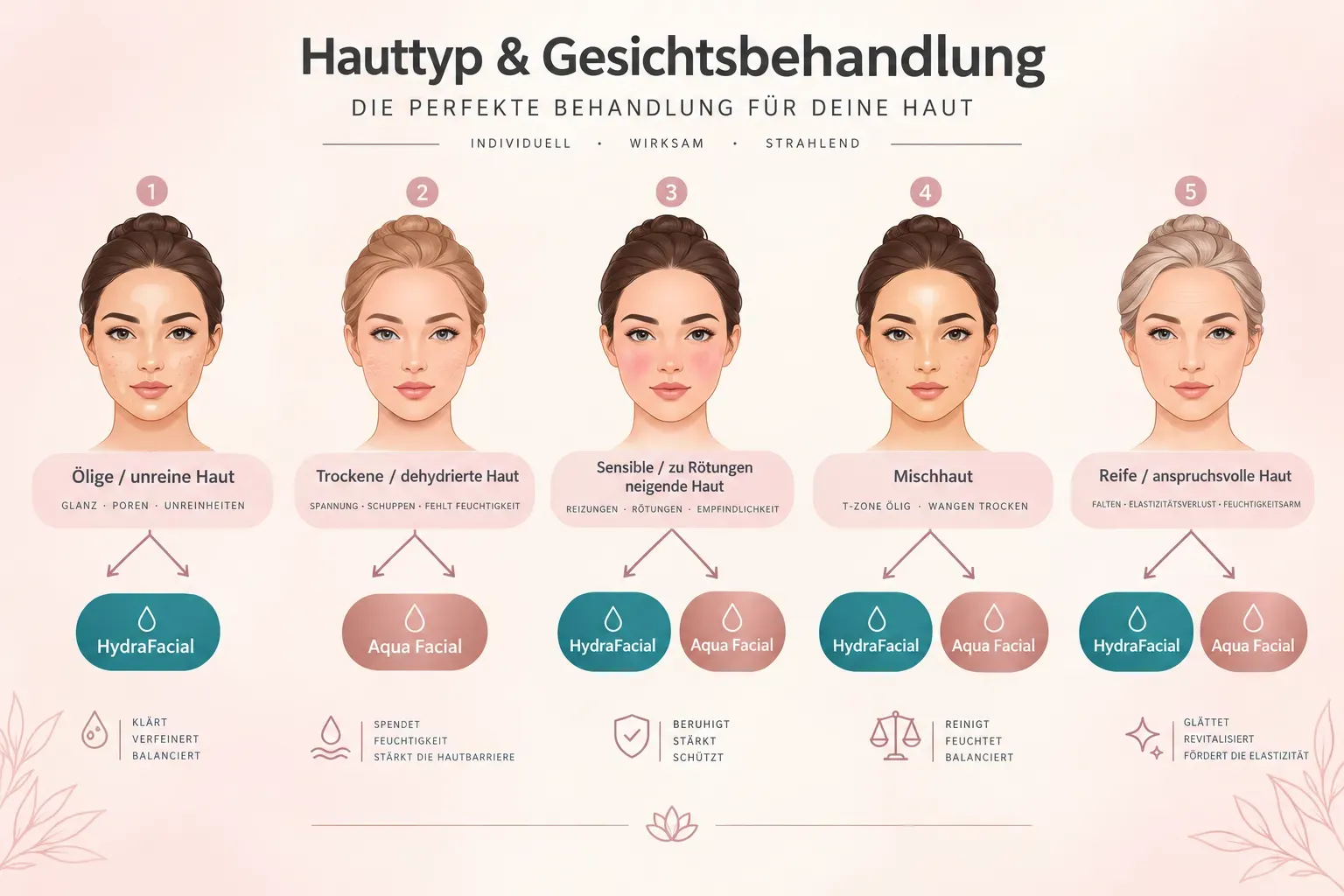 HydraFacial und Aqua Facial: Für welche Hauttypen geeignet?