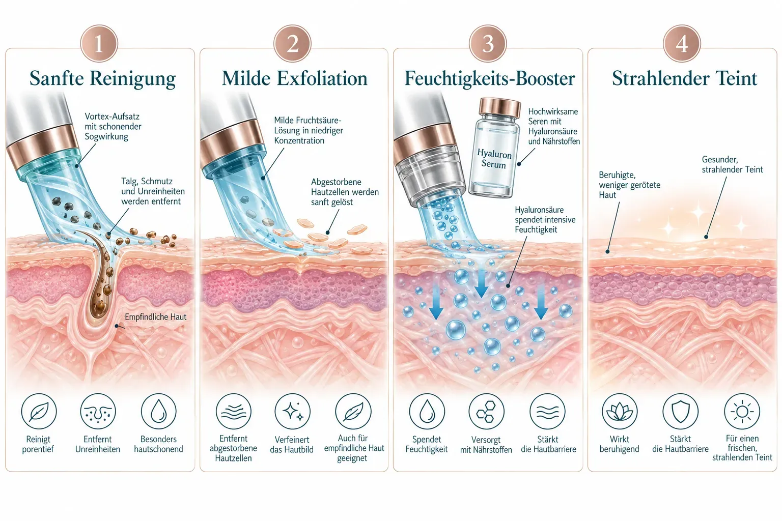 Was ist ein HydraFacial und wie wirkt es auf empfindlicher Haut?