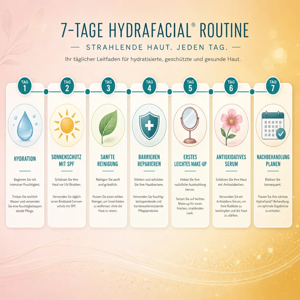 Die komplette 7-Tage-Skincare-Routine nach HydraFacial