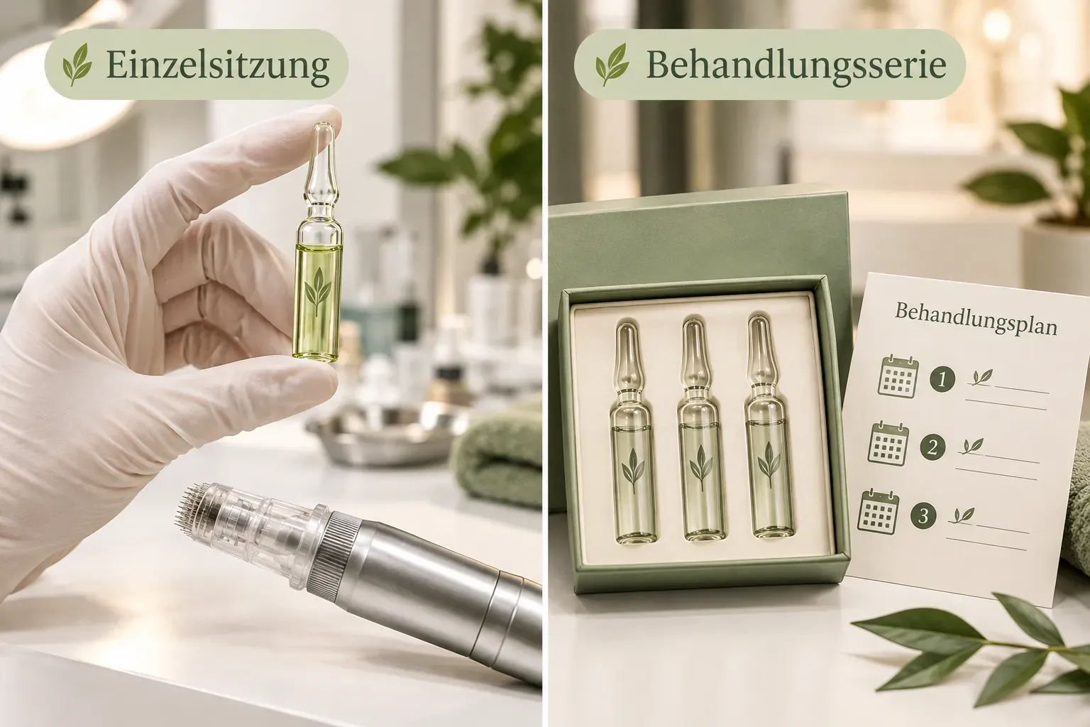 Microneedling Zusatzleistungen: Was kosten Radiofrequenz, Serum & Co.?