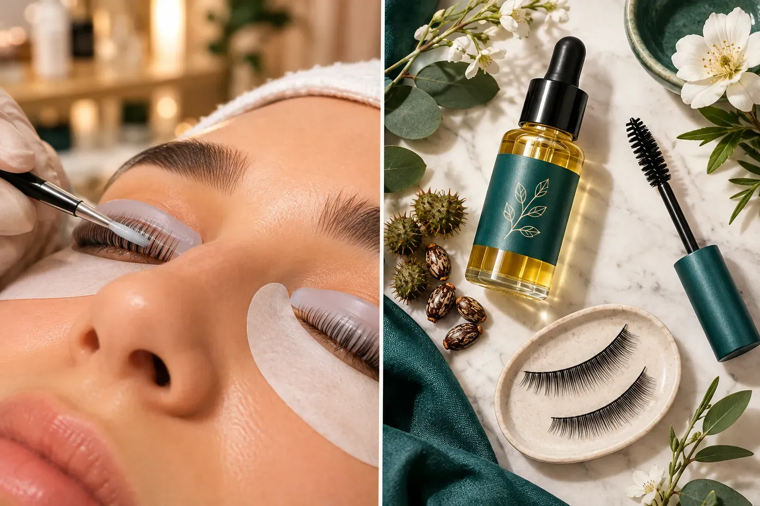 Natürliche Alternative zu Wimpernverlängerung bei Allergie