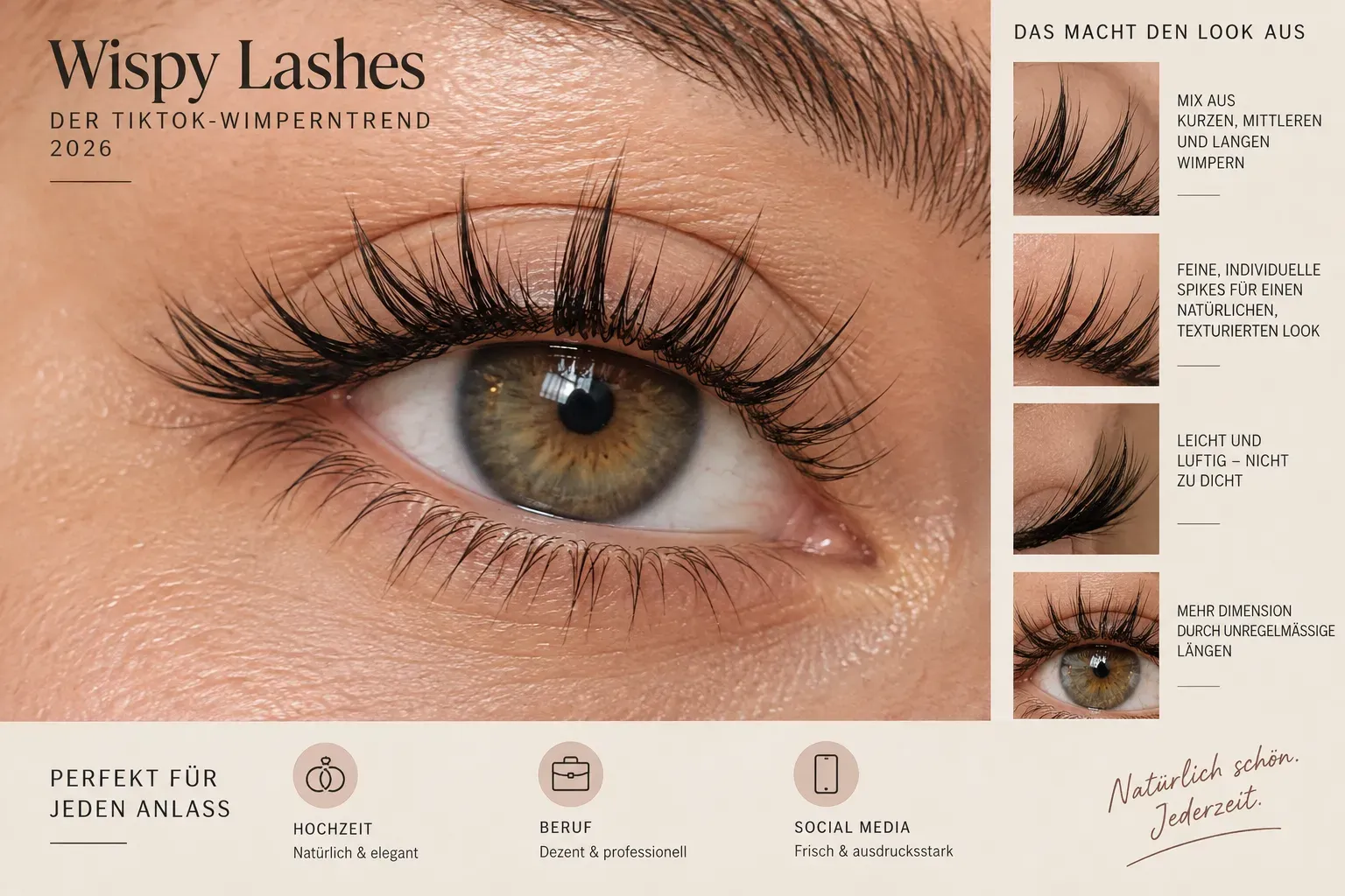 TikTok-Wimperntrends 2026: Wispy, Angel & Anime Lashes selbst kleben, Anleitung für Anfänger