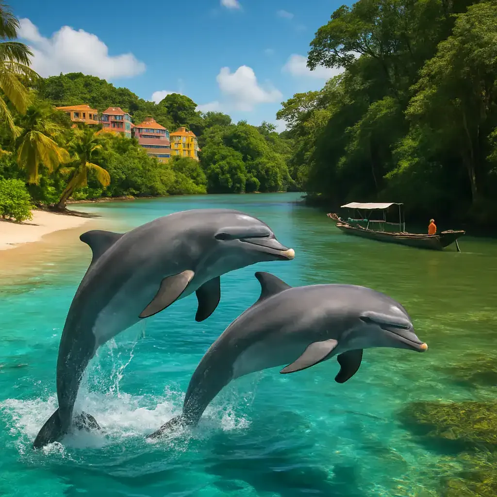 Dolphins in Suriname