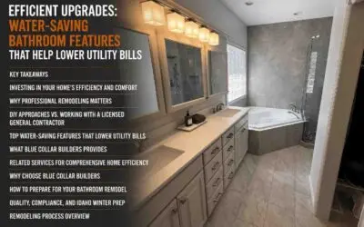 Efficient Upgrades: Water-Saving Bathroom Features That Help Lower Utility Bills