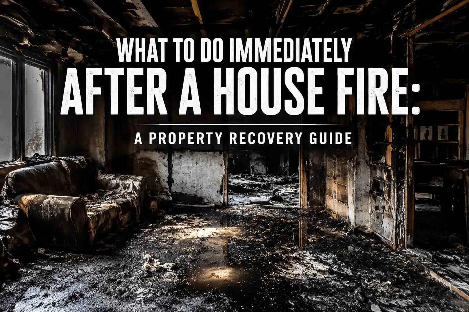 What to Do Immediately After a House Fire: A Property Recovery Guide