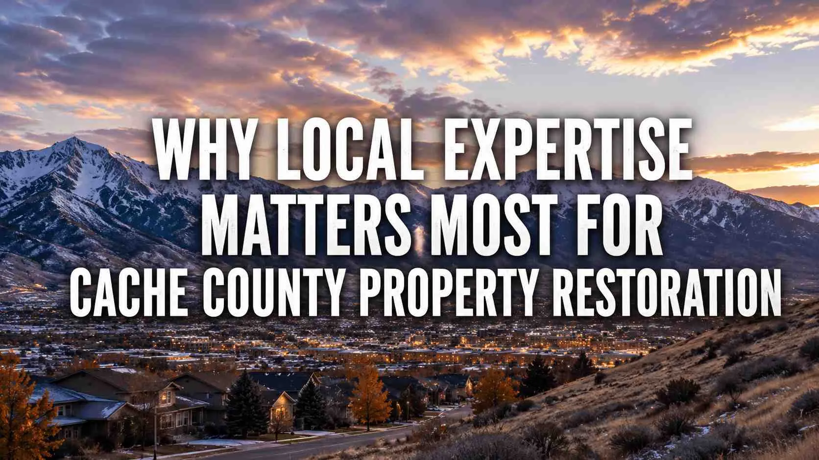 Why Local Expertise Matters Most for Cache County Property Restoration Why Local Expertise Matters Most for Cache County Property Restoration