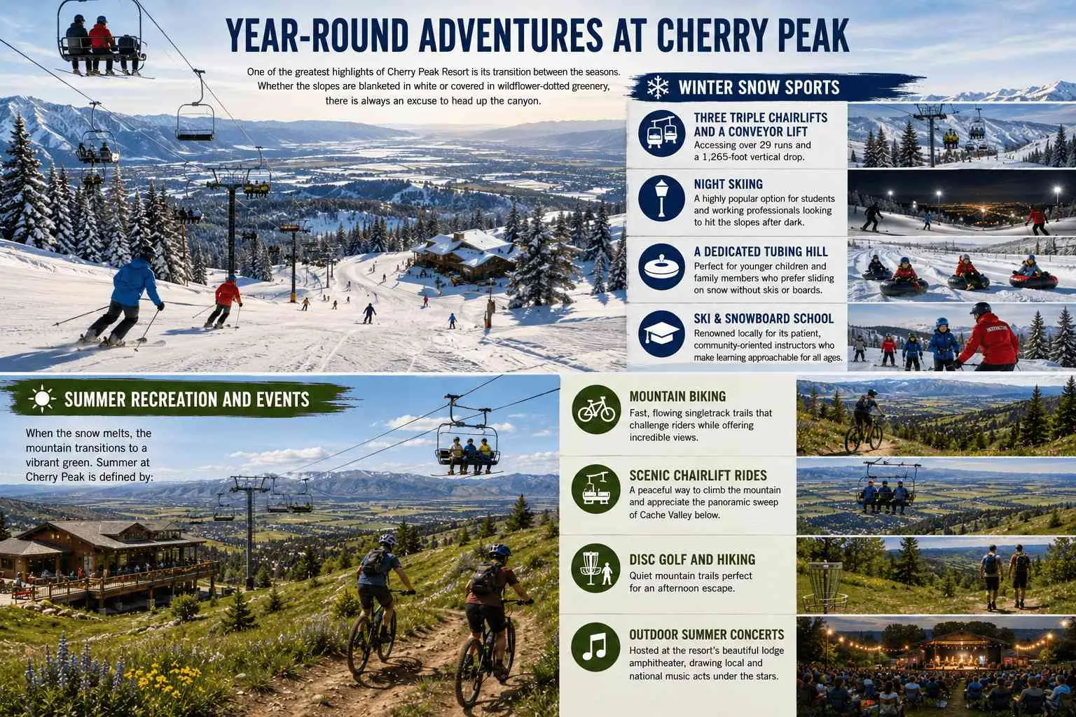 Exploring Cherry Peak Resort: Richmond's Year-Round Mountain Gateway