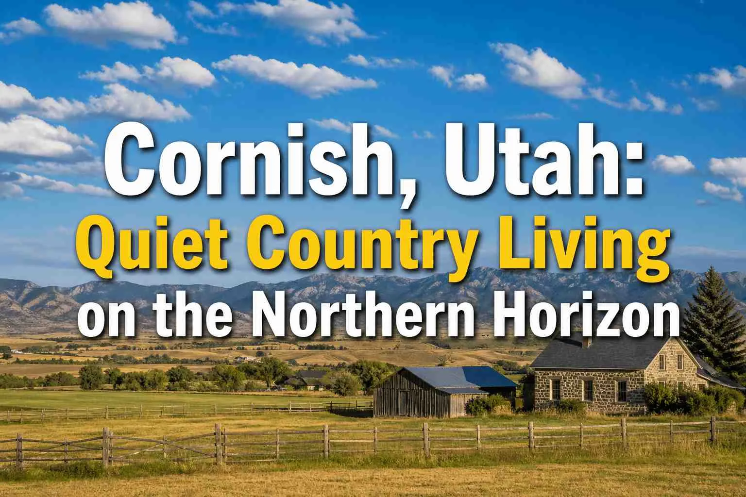 Cornish, Utah: Quiet Country Living on the Northern Horizon
