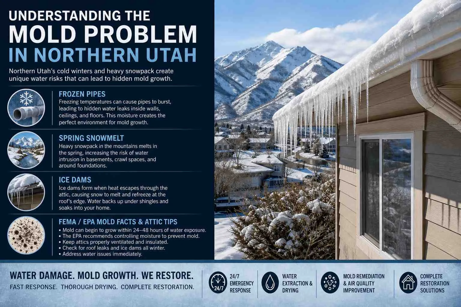 Preventing Mold After Water Damage in Cache County: A Property Owner's Guide