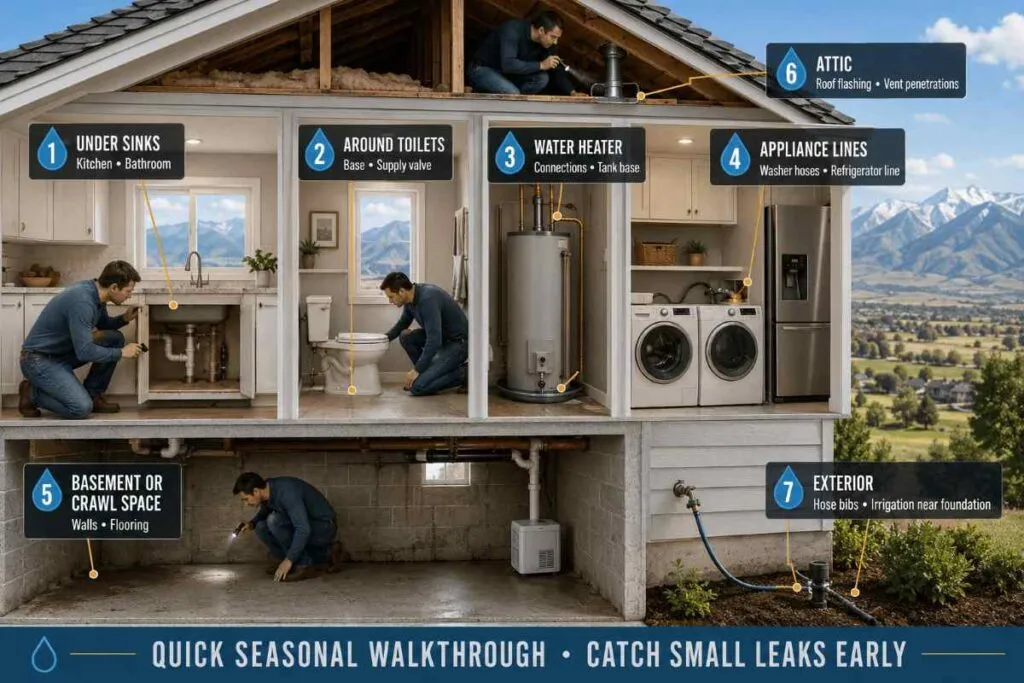 Where to Check for a Hidden Water Leak