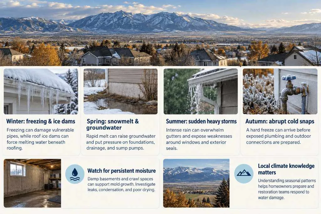 Why Cache Valley's Climate Creates Water Damage Risk