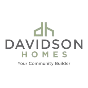 Davidson Homes logo with stylized house icon and tagline "Your Community Builder"