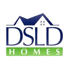 DSLD Homes logo with stylized roof, window and text