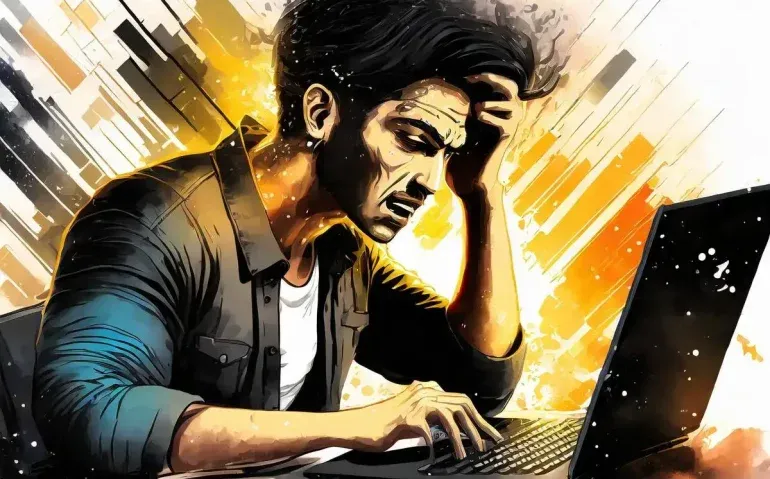 stressed-person-programming