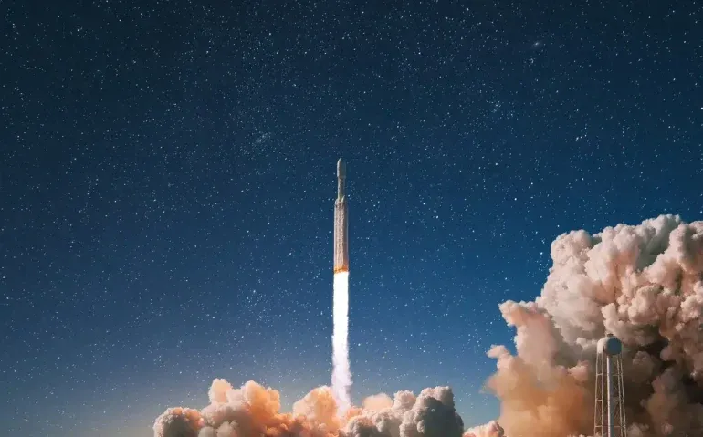 new-modern-rocket-with-smoke