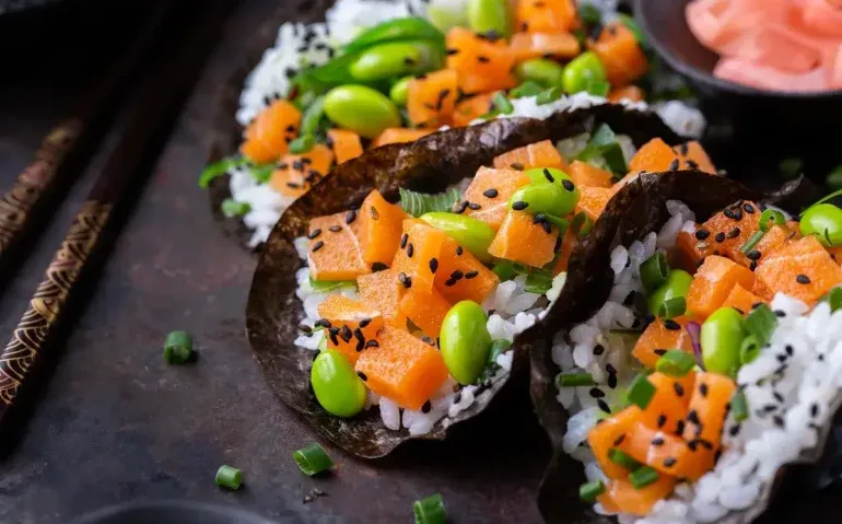 vegan-sushi-tacos-with-plant-based